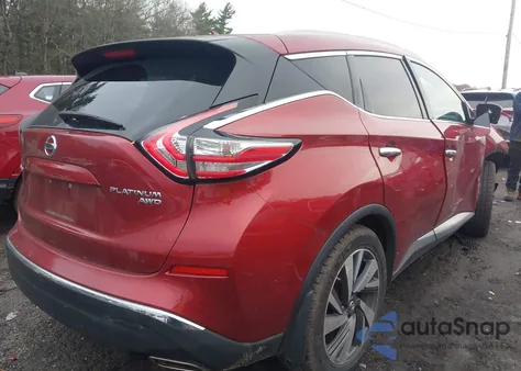 2016 Nissan Murano Platinum из США, поврежденный, VIN 5N1AZ2MH5GN139281
